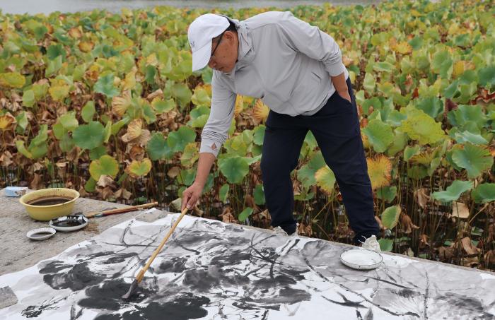 马卫巍大写意花鸟画秋季写生班在滨州无棣古城开班