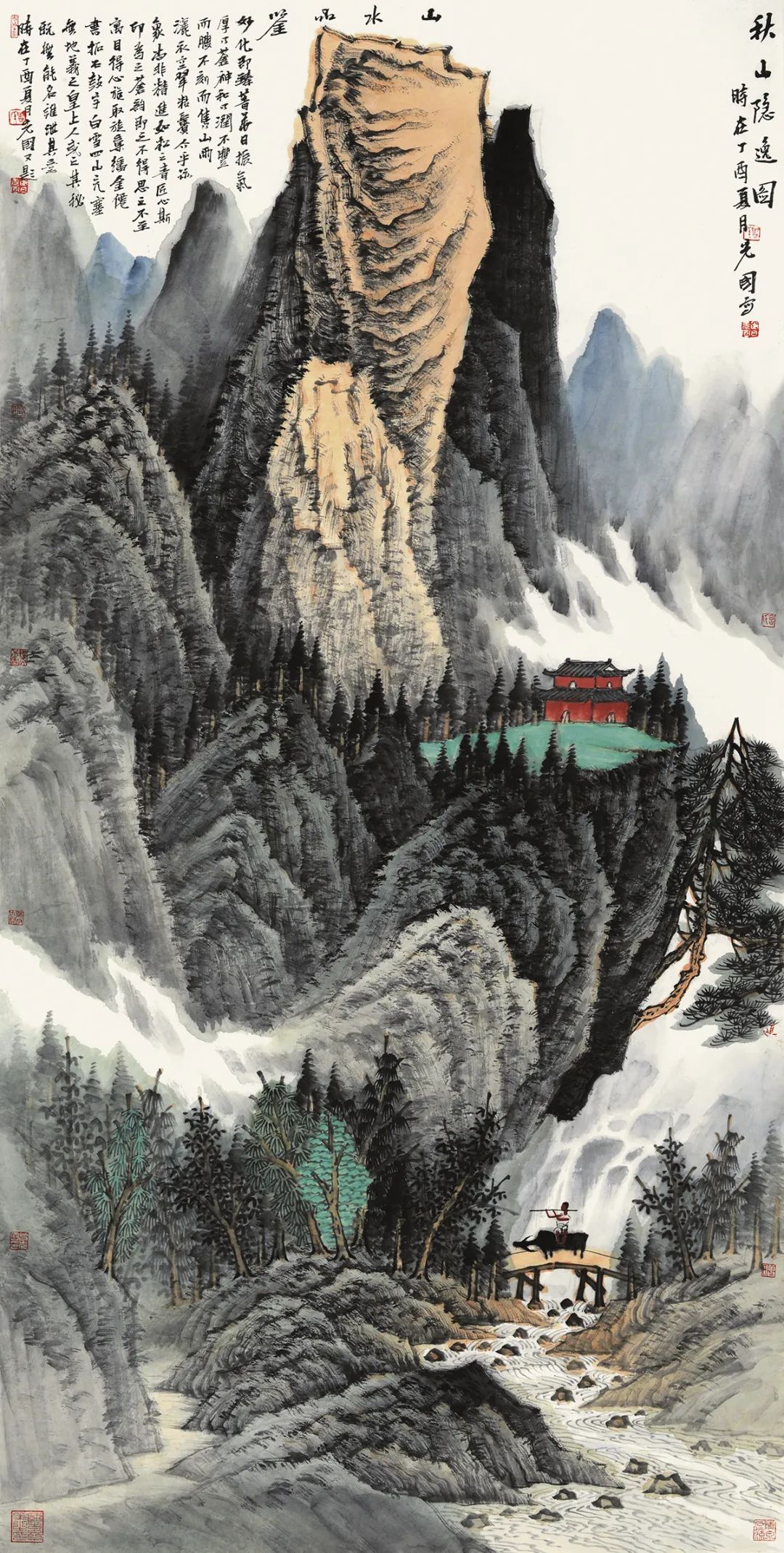 秋山叠翠，著名画家曾先国应邀参展“书画山东——第八届（2023）中国画作品展”