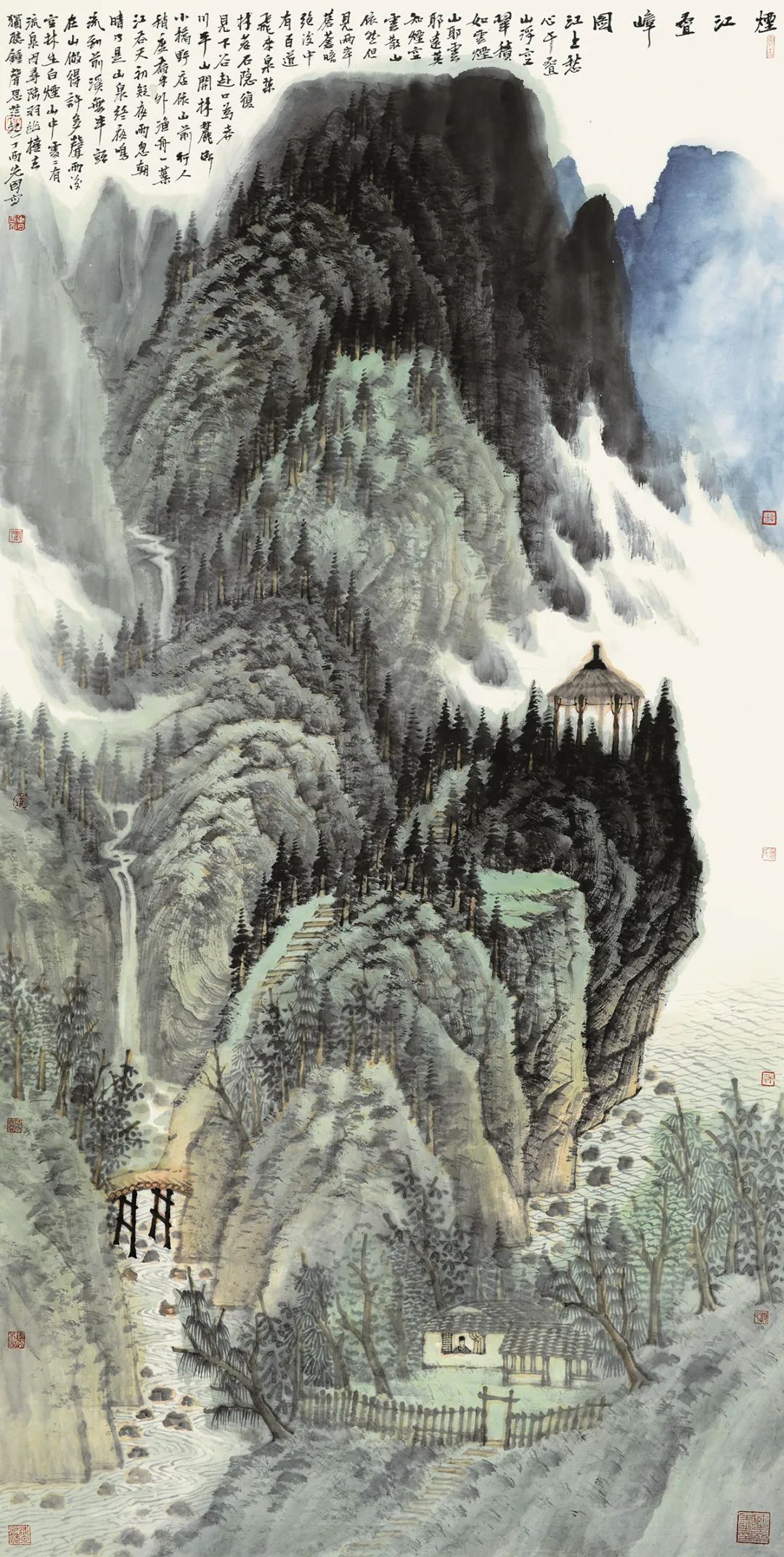 秋山叠翠，著名画家曾先国应邀参展“书画山东——第八届（2023）中国画作品展”