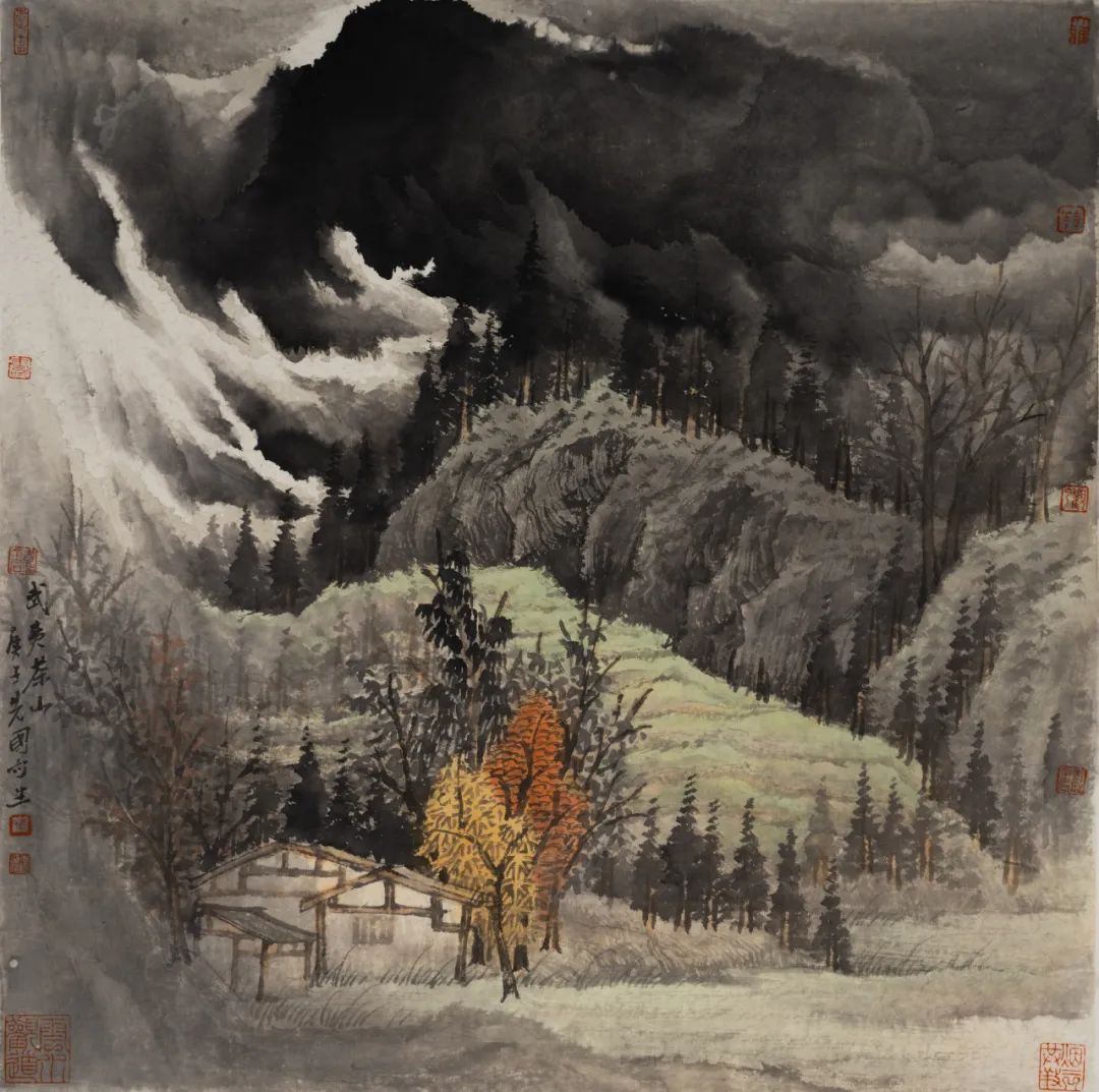 秋山叠翠，著名画家曾先国应邀参展“书画山东——第八届（2023）中国画作品展”