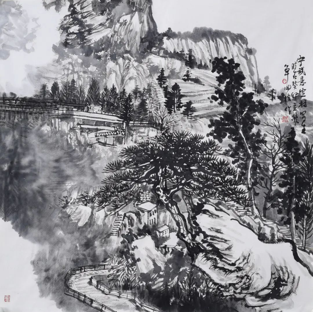 磅礴山川透纸背，著名画家单明波应邀参展“书画山东——第八届（2023）中国画作品展”