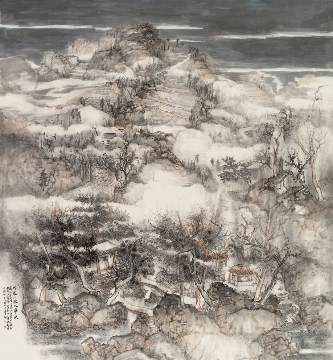 沂蒙山歌入梦来，青年画家刘晨光应邀参展“书画山东——第八届（2023）中国画作品展”