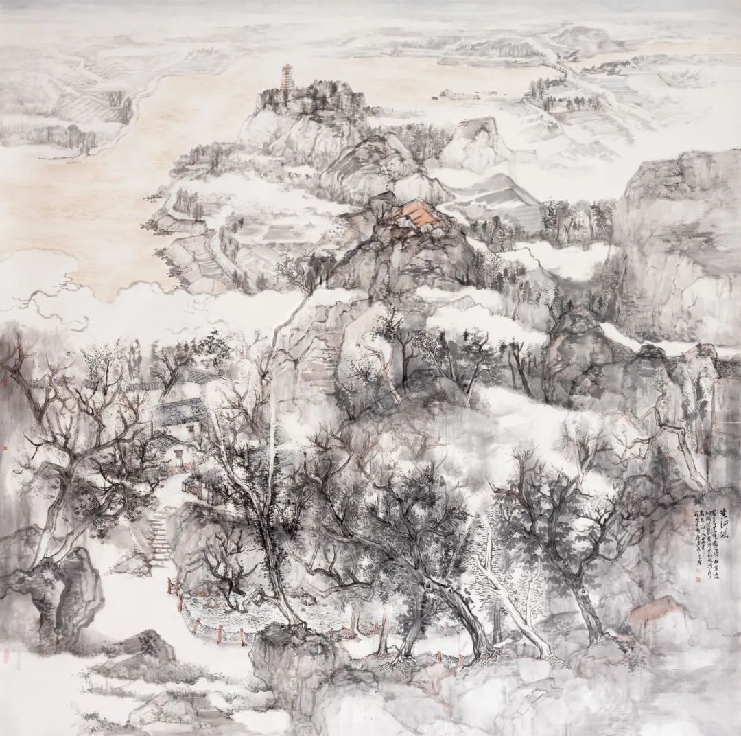 沂蒙山歌入梦来，青年画家刘晨光应邀参展“书画山东——第八届（2023）中国画作品展”