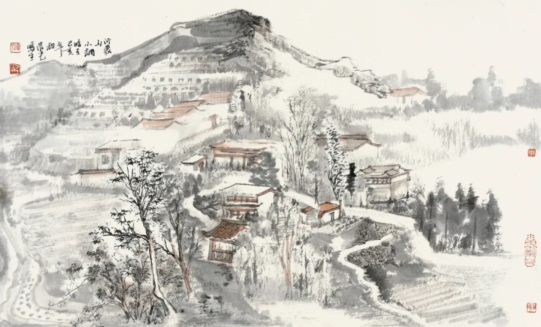 沂蒙山歌入梦来，青年画家刘晨光应邀参展“书画山东——第八届（2023）中国画作品展”