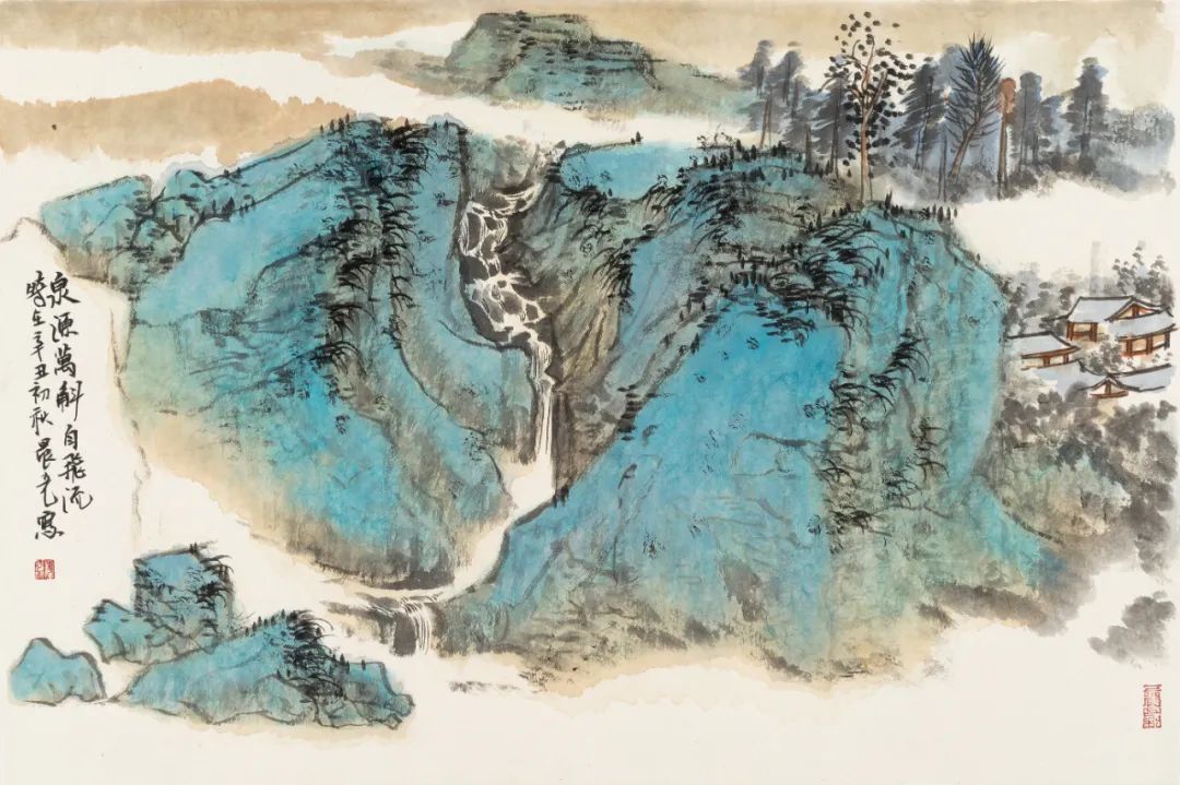 沂蒙山歌入梦来，青年画家刘晨光应邀参展“书画山东——第八届（2023）中国画作品展”