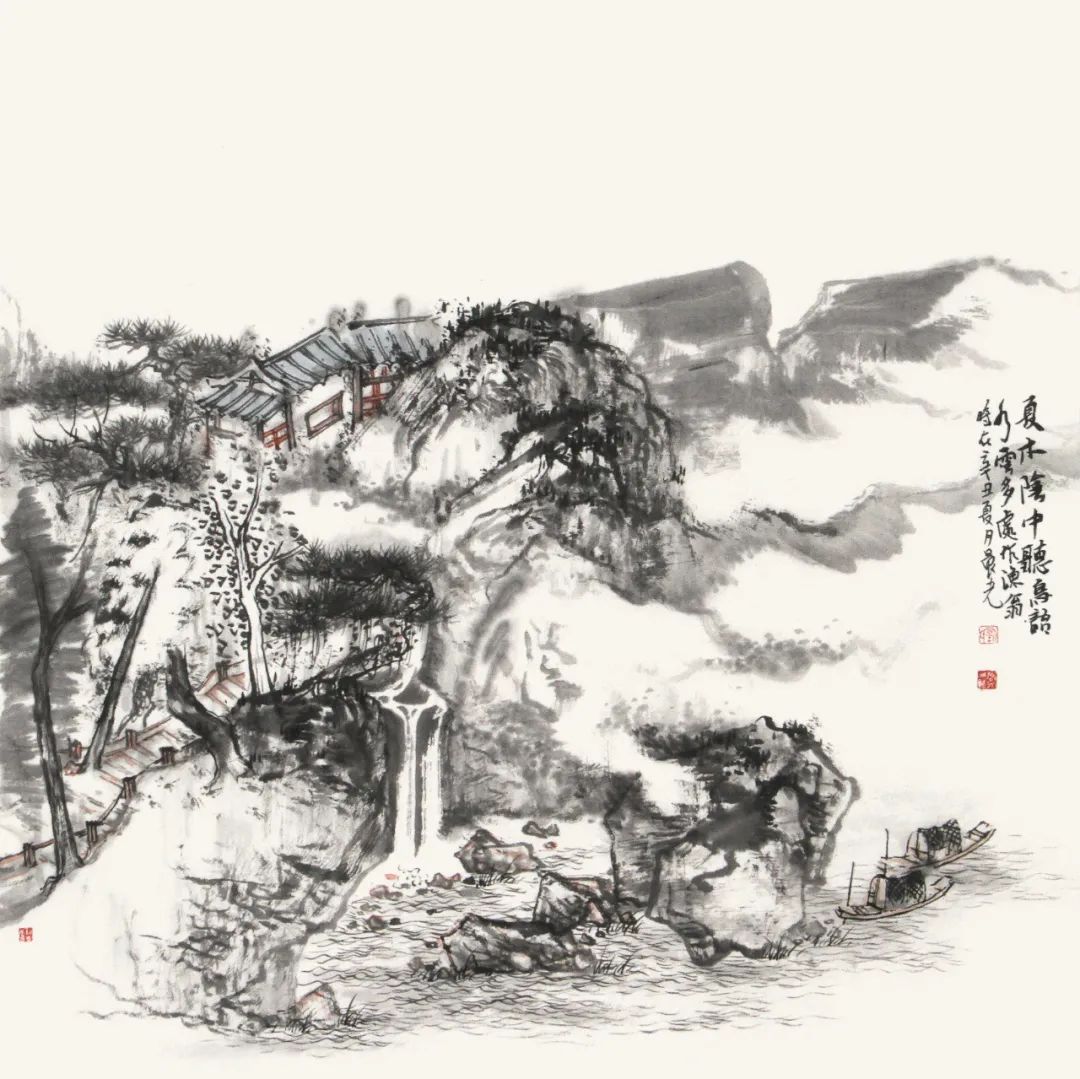 沂蒙山歌入梦来，青年画家刘晨光应邀参展“书画山东——第八届（2023）中国画作品展”