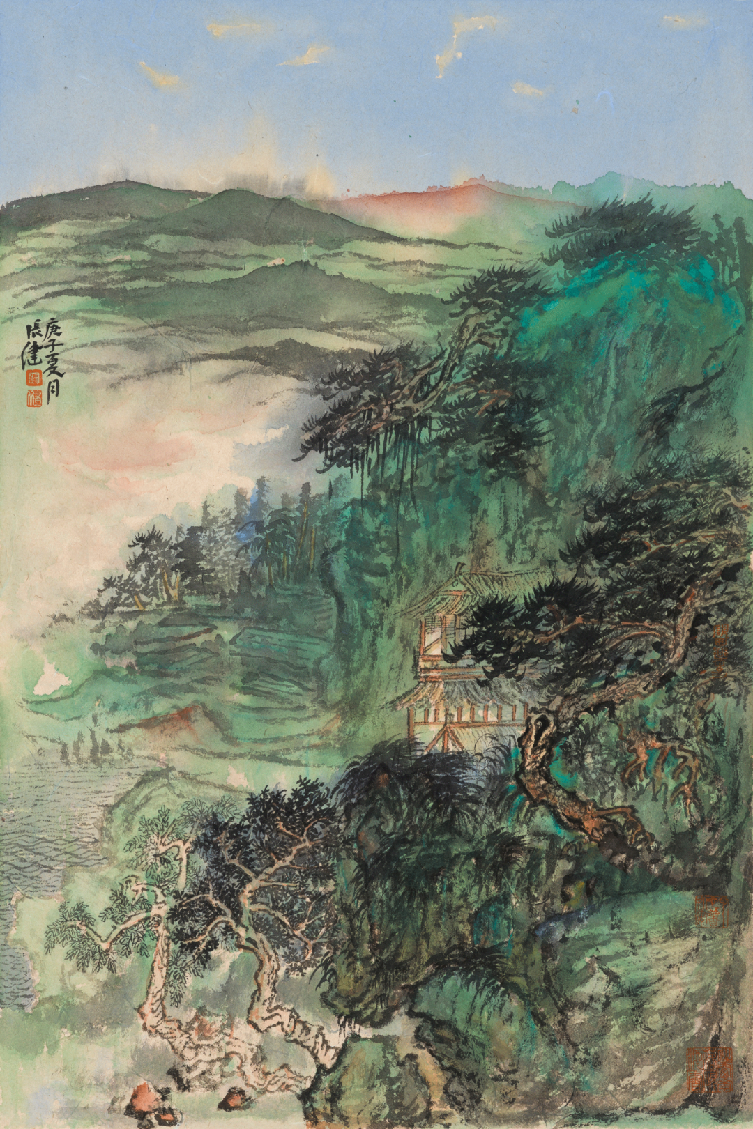 秋林远岫，著名画家张健应邀参展“书画山东——第八届（2023）中国画作品展”