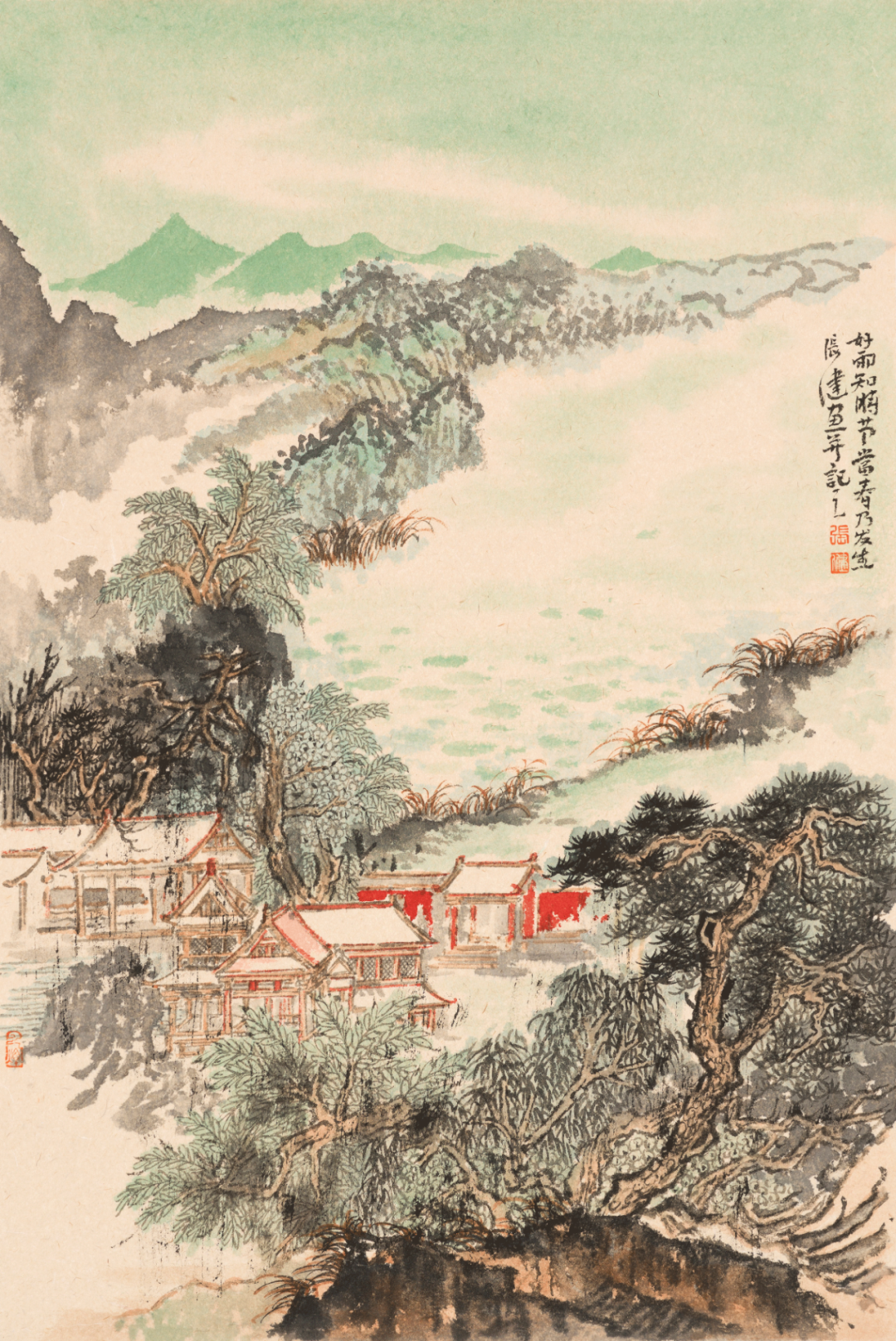 秋林远岫，著名画家张健应邀参展“书画山东——第八届（2023）中国画作品展”