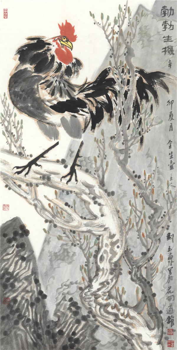 生机勃勃，著名画家刘玉泉应邀参展“书画山东——第八届（2023）中国画作品展”