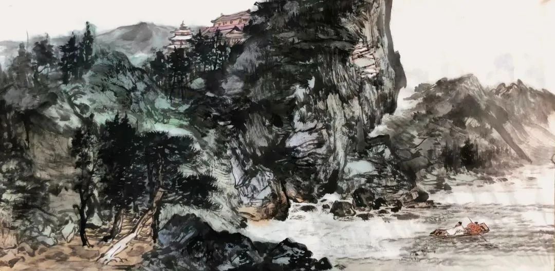 墨染山川写苍茫，著名画家陈建应邀参展“书画山东——第八届（2023）中国画作品展”