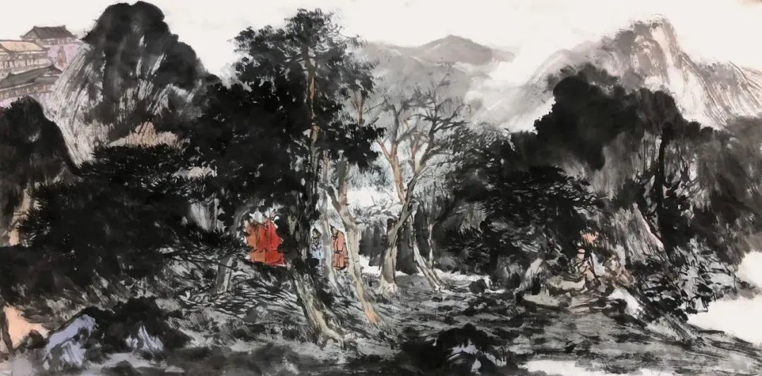 墨染山川写苍茫，著名画家陈建应邀参展“书画山东——第八届（2023）中国画作品展”