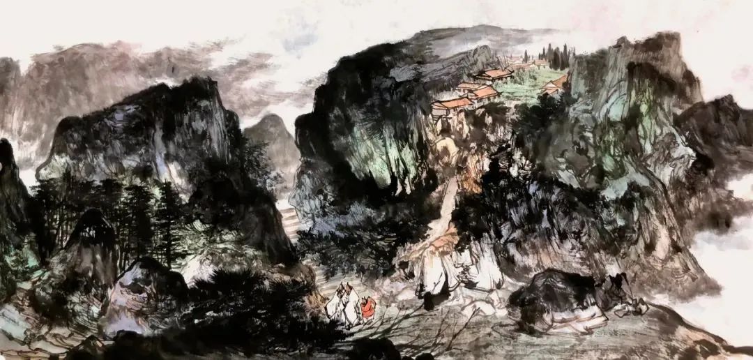 墨染山川写苍茫，著名画家陈建应邀参展“书画山东——第八届（2023）中国画作品展”