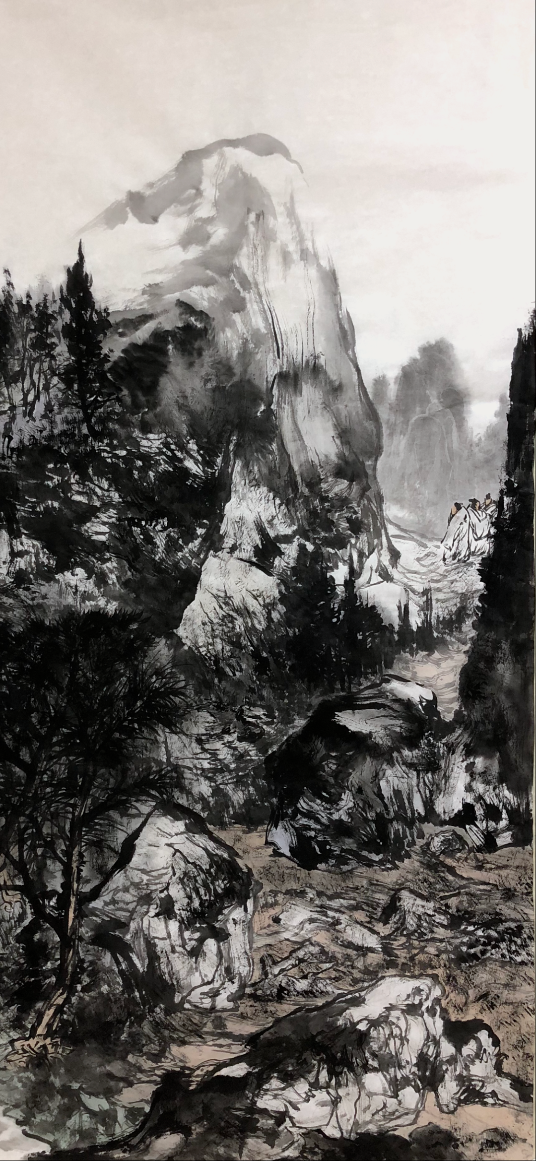 墨染山川写苍茫，著名画家陈建应邀参展“书画山东——第八届（2023）中国画作品展”