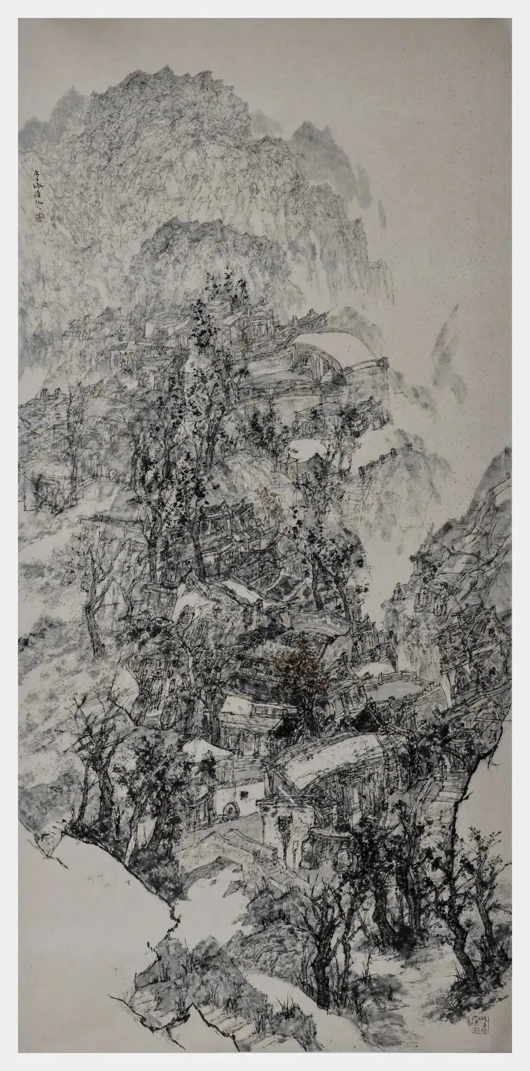 心与白云闲 ，著名画家张伟应邀参展“书画山东——第八届（2023）中国画作品展”