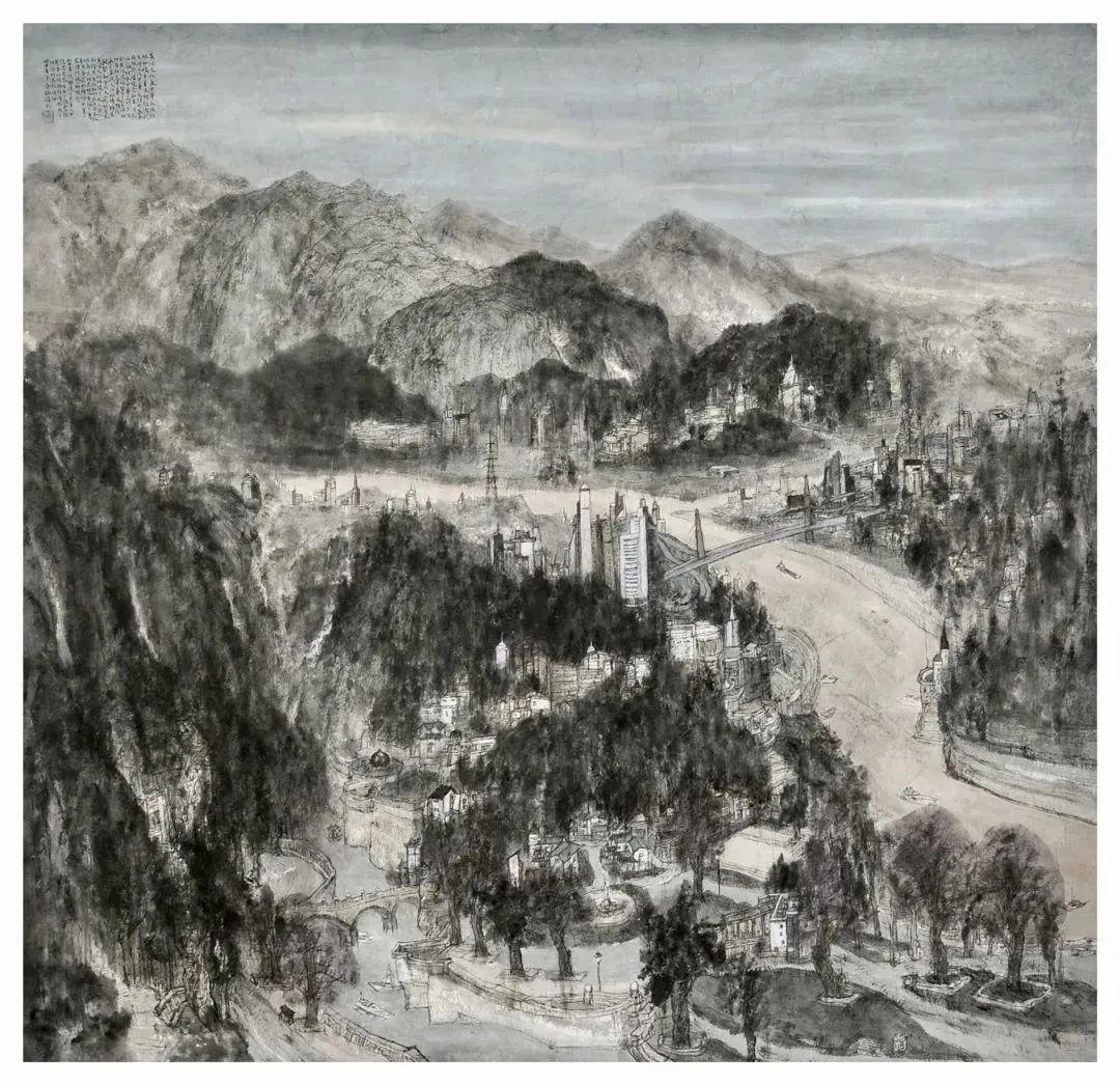 心与白云闲 ，著名画家张伟应邀参展“书画山东——第八届（2023）中国画作品展”