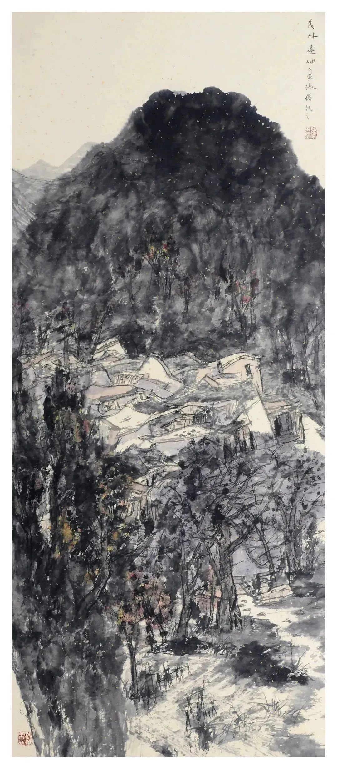 心与白云闲 ，著名画家张伟应邀参展“书画山东——第八届（2023）中国画作品展”