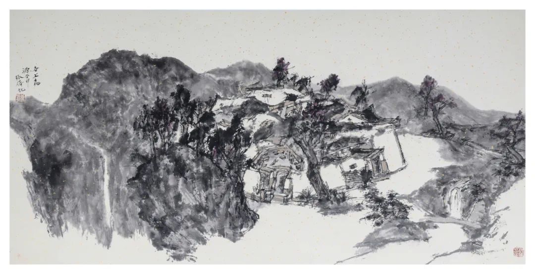 心与白云闲 ，著名画家张伟应邀参展“书画山东——第八届（2023）中国画作品展”