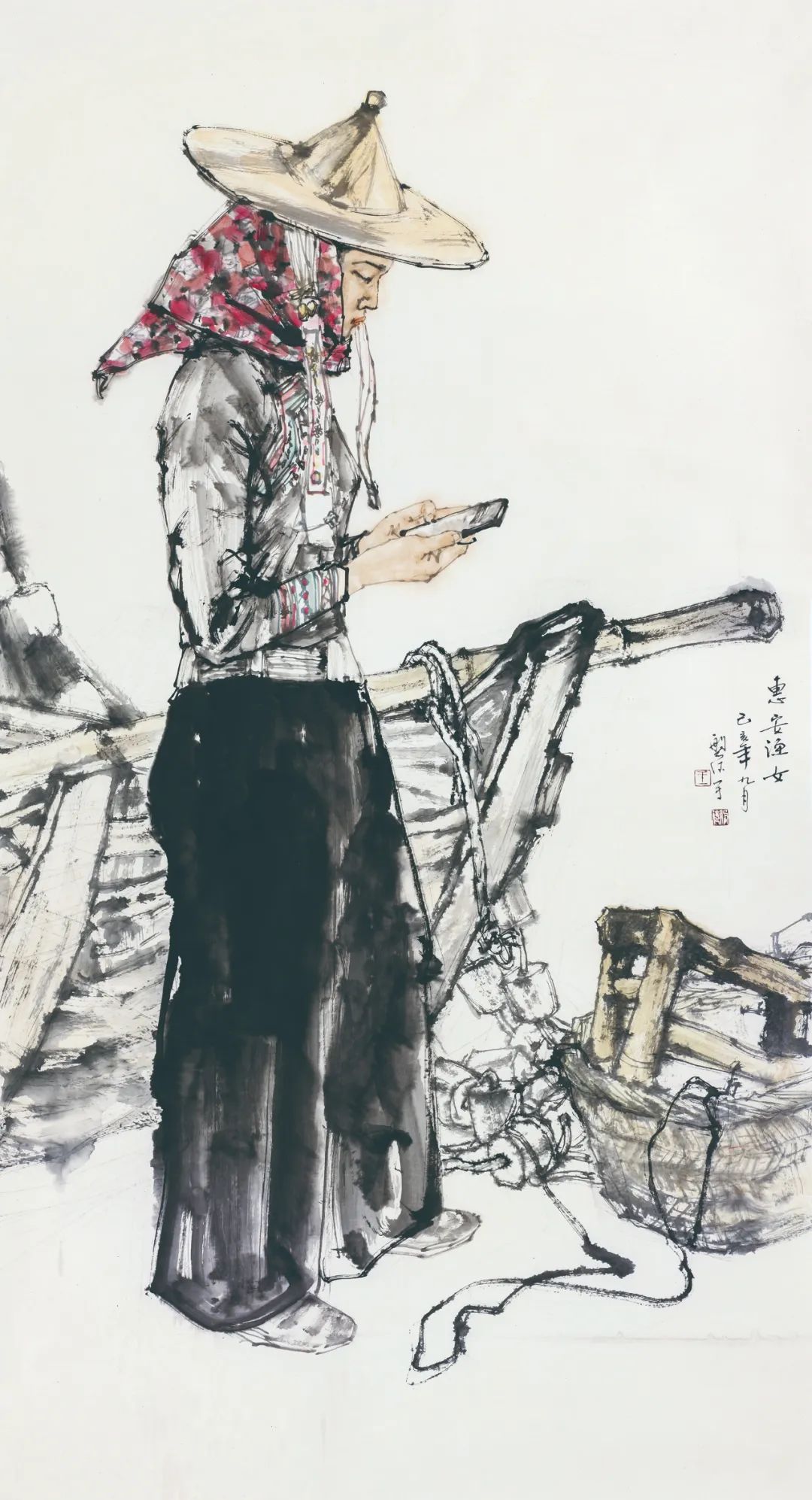 笔墨间留风情，著名画家王磐德应邀参展“书画山东——第八届（2023）中国画作品展”