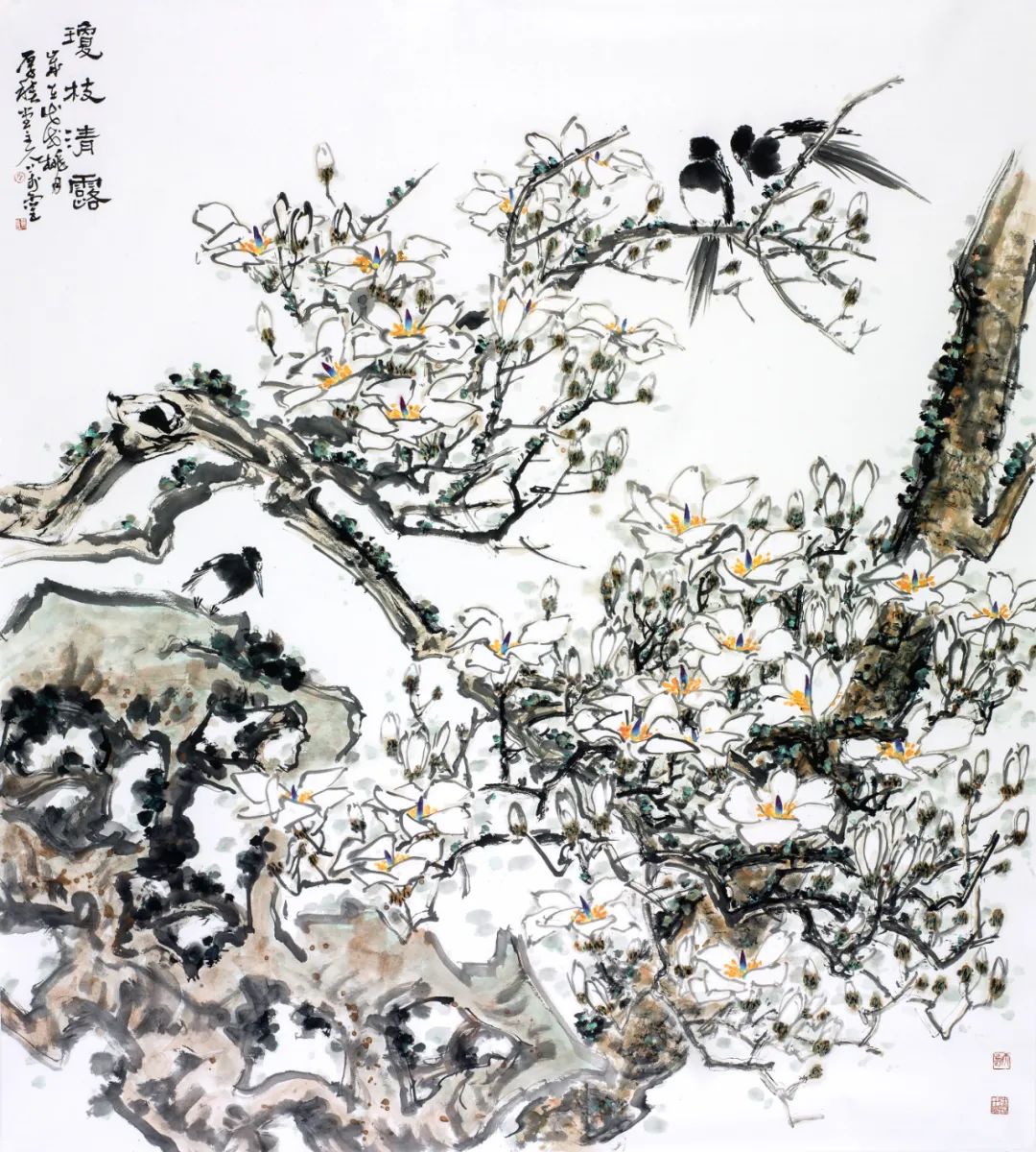 晨光满园，著名画家孙万灵应邀参展“书画山东——第八届（2023）中国画作品展”