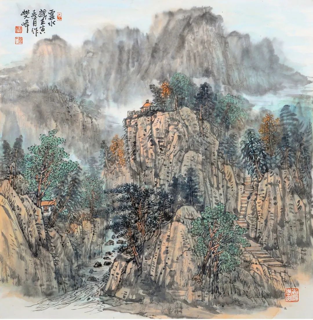 云自无心水自闲，著名画家樊峰应邀参展“书画山东——第八届（2023）中国画作品展”