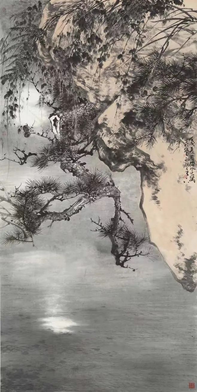 静聆天籁尽微濛，著名画家韩斌应邀参展“书画山东——第八届（2023）中国画作品展”