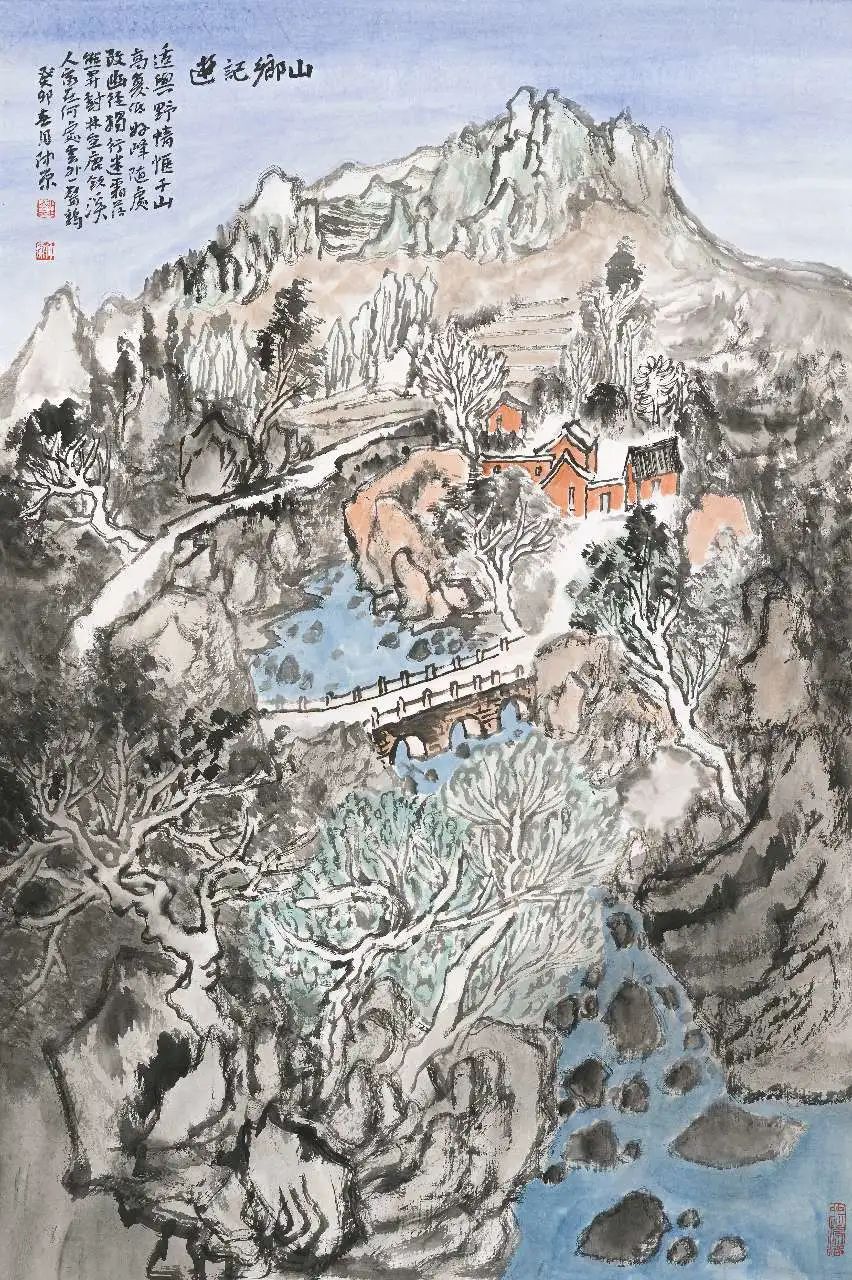 飒然云气满岩秋，著名画家刘仲原应邀参展“书画山东——第八届（2023）中国画作品展”