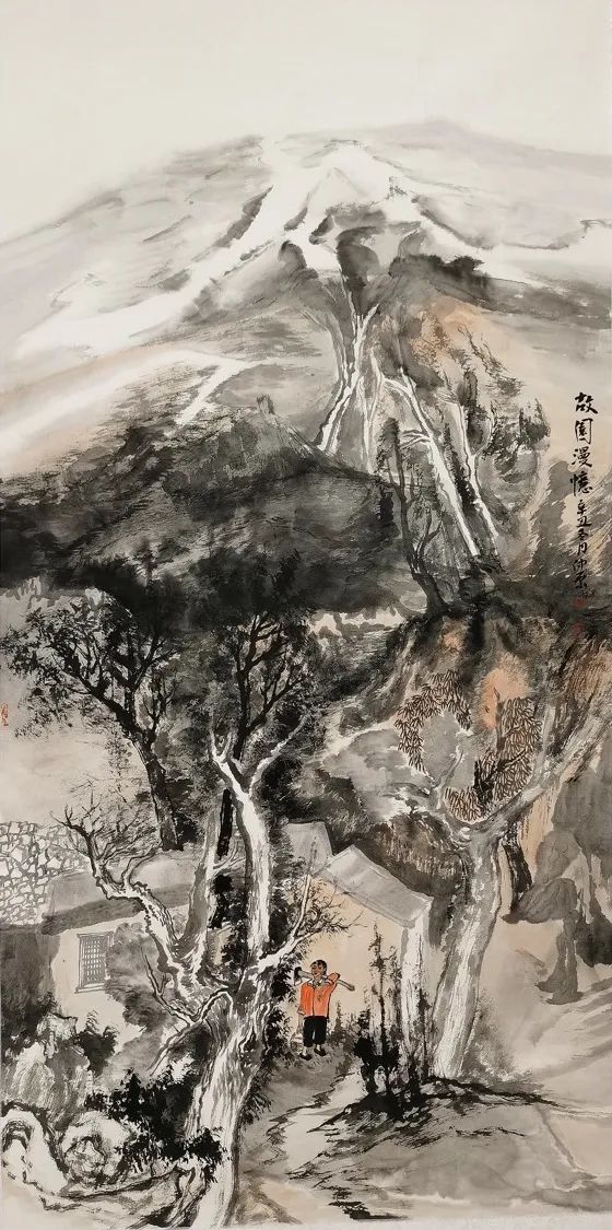 飒然云气满岩秋，著名画家刘仲原应邀参展“书画山东——第八届（2023）中国画作品展”