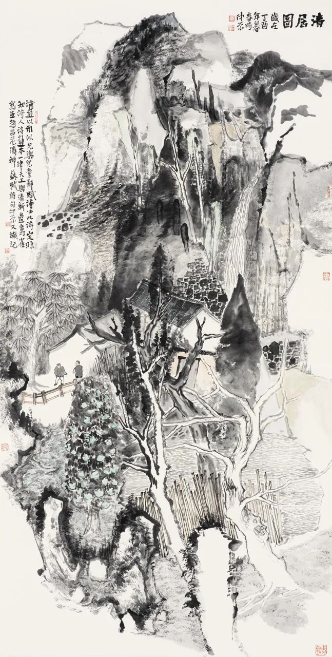 飒然云气满岩秋，著名画家刘仲原应邀参展“书画山东——第八届（2023）中国画作品展”