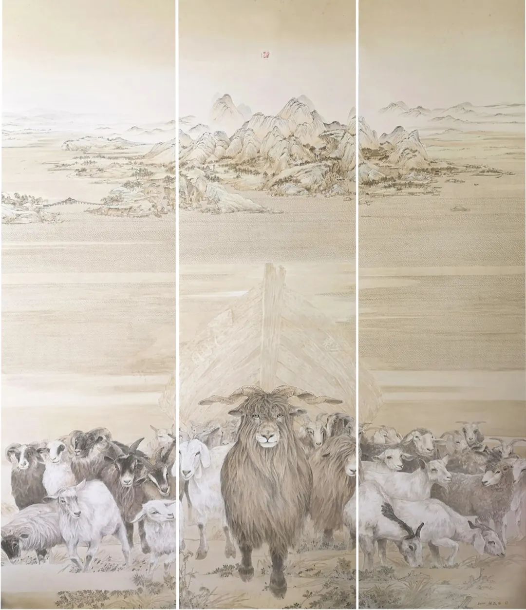 三生石上炼精魂，著名画家樊磊应邀参展“书画山东——第八届（2023）中国画作品展”