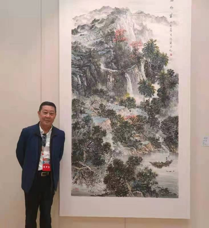 陈茂叶、阮江华中国画作品在“五星出东方·国际美术大展”展出