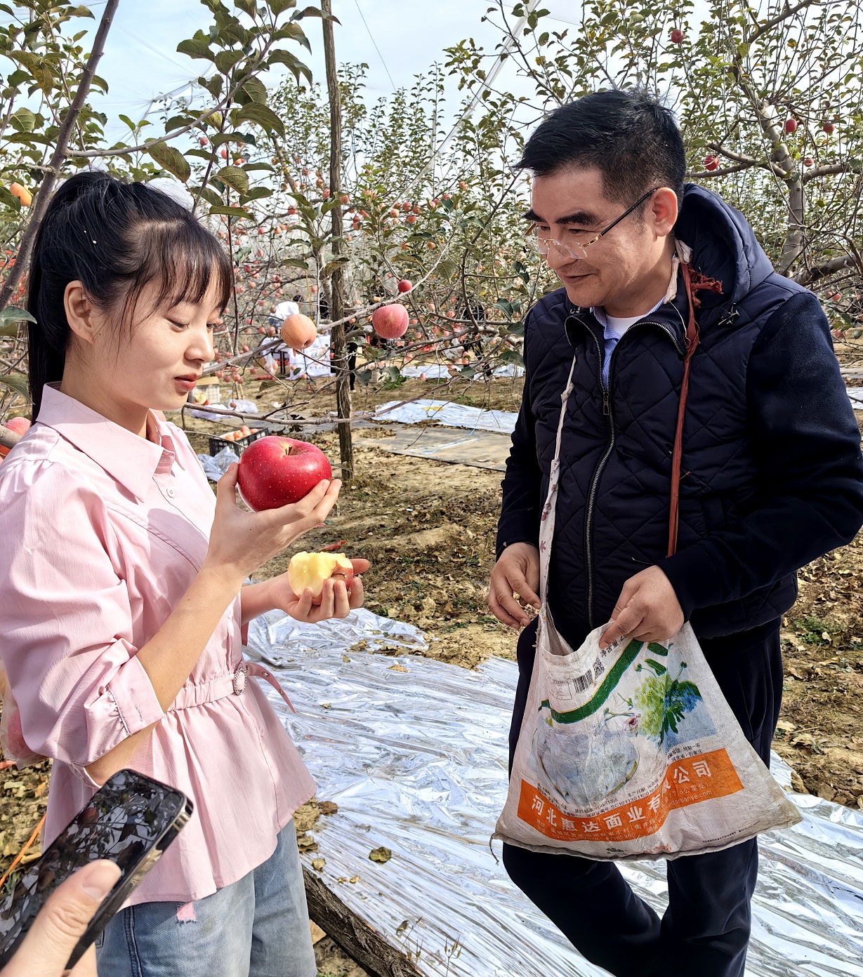 陈光标到延安宝塔区苹果园开设乡村振兴“村村播家家富”助农慈善行动直播间