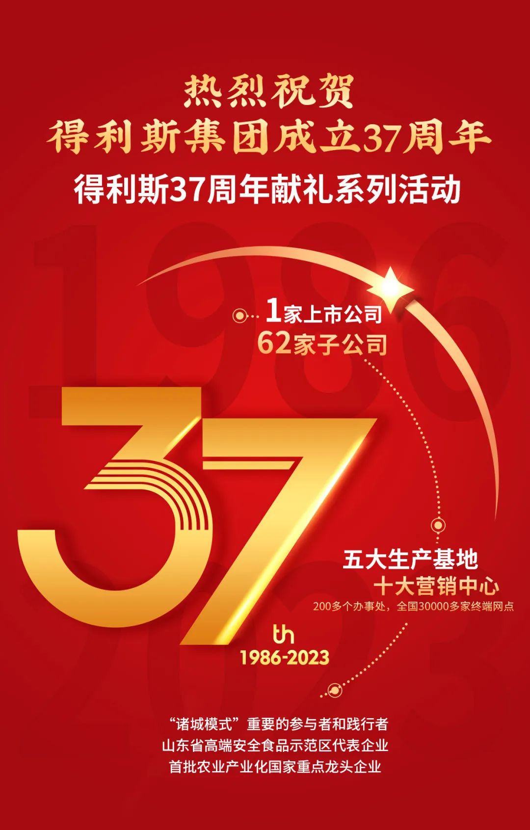 得利斯北京基地热烈祝贺得利斯集团成立37周年