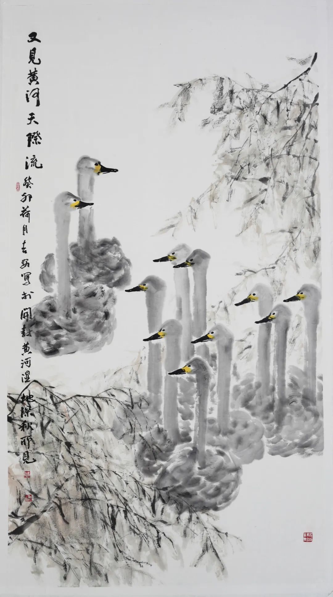 济南市美术馆“大河奔腾”共佳期，沿黄九省画院画家展风采——河南开封书画院篇