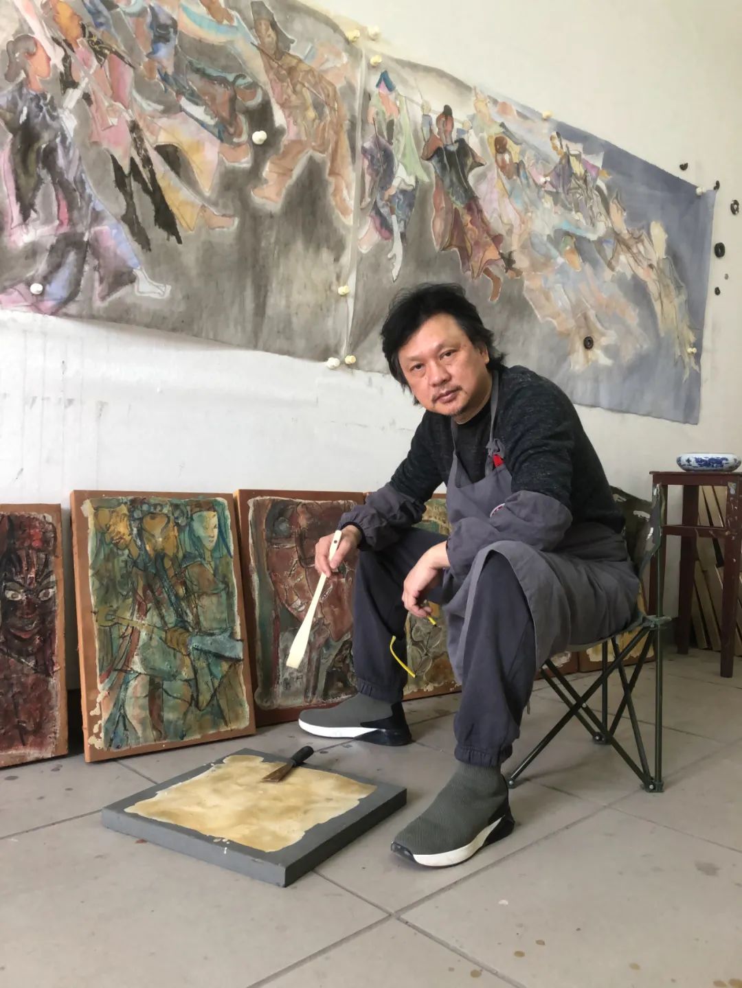 走进“笔墨与乡情——陈铎作品展”，看活灵活现的福建杨源“四平戏”和“木偶戏”