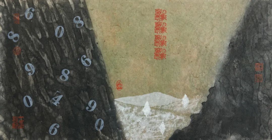 記憶的一二三，著名畫家杜松儒應邀參展“依山傍水——山水圈年度主題系列作品邀請展”