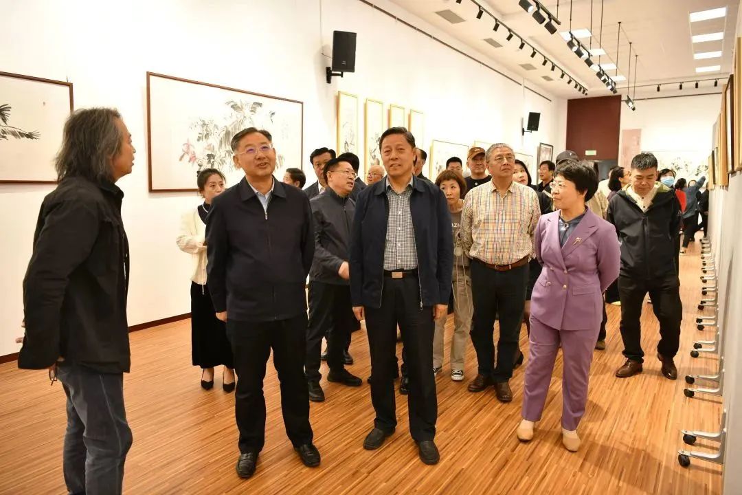 “文心意象——李国柱美术作品展”在青岛平度开幕