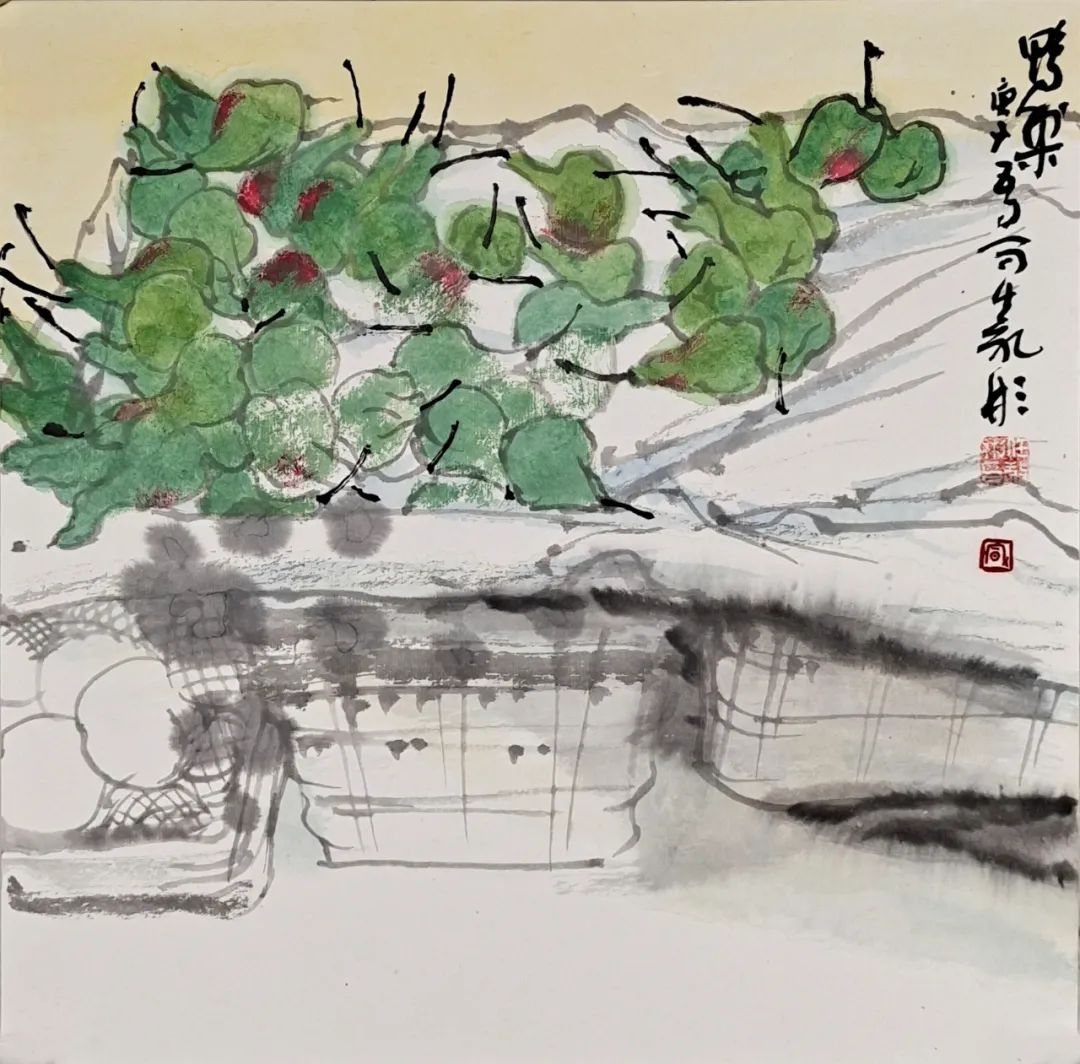 “南山桃李：任敬彬中国画小品展”在济南开展