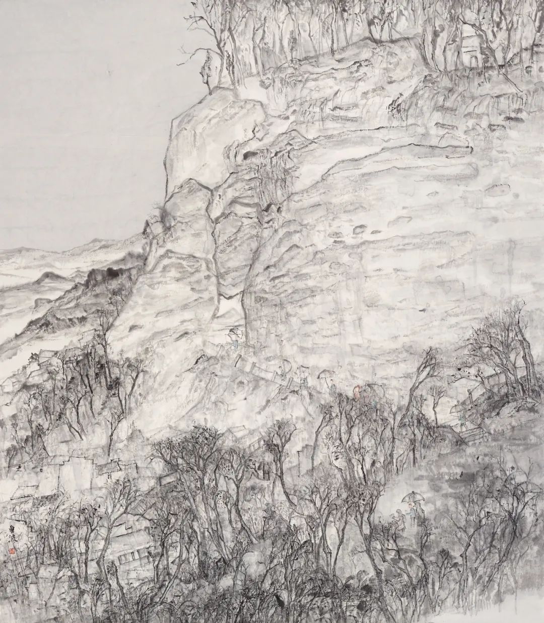 中国山水画的现代表达方式——梁明谈“仰望秋岳·2022中国画山水作品展”