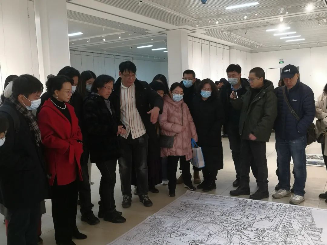 山东省美术家协会专家团到青岛市指导备战第十四届全国美展工作