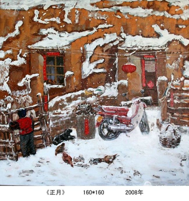 “雪意”和“冷意”的亮丽北疆——赵福雪地写生作品欣赏