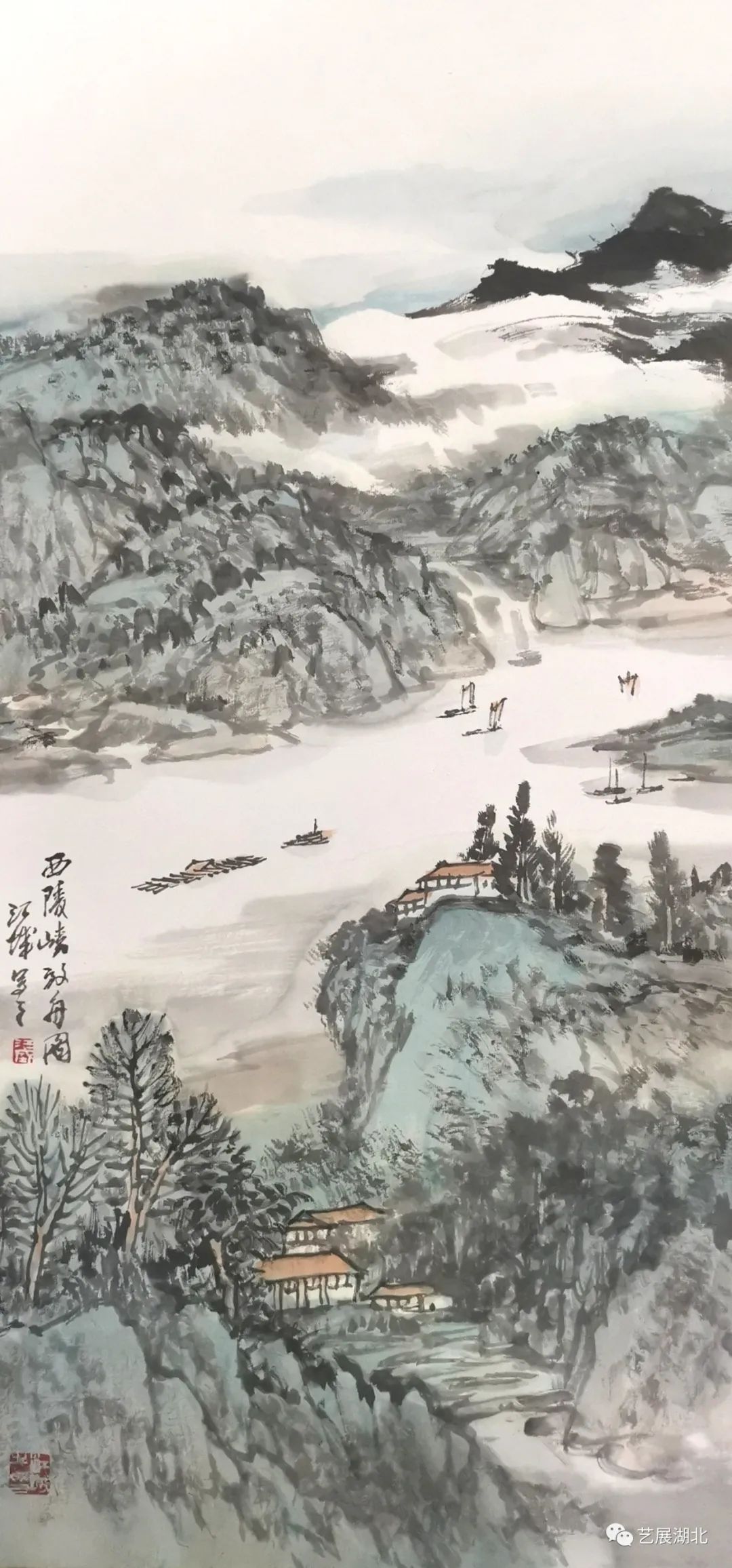 “墨彩凝晖”黄鹤楼·南楼画社系列展览（第九回） | 施江城中国画作品展今日在武汉开展