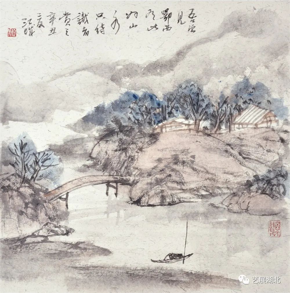 “墨彩凝晖”黄鹤楼·南楼画社系列展览（第九回） | 施江城中国画作品展今日在武汉开展