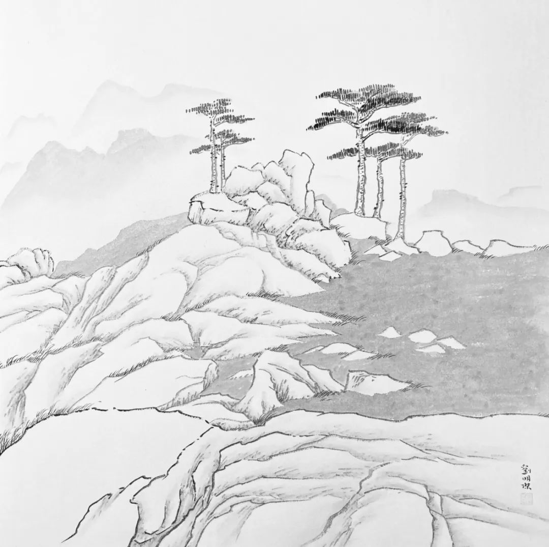 “陟彼南山·刘明杰山水画展”今日下午在临沂开幕