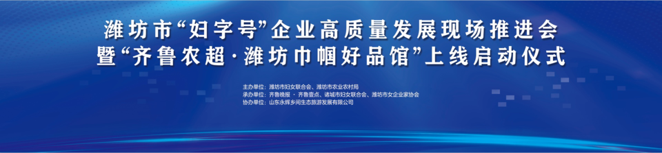 得利斯作为签约单位受邀参加潍坊市“妇字号”企业高质量发展现场推进会