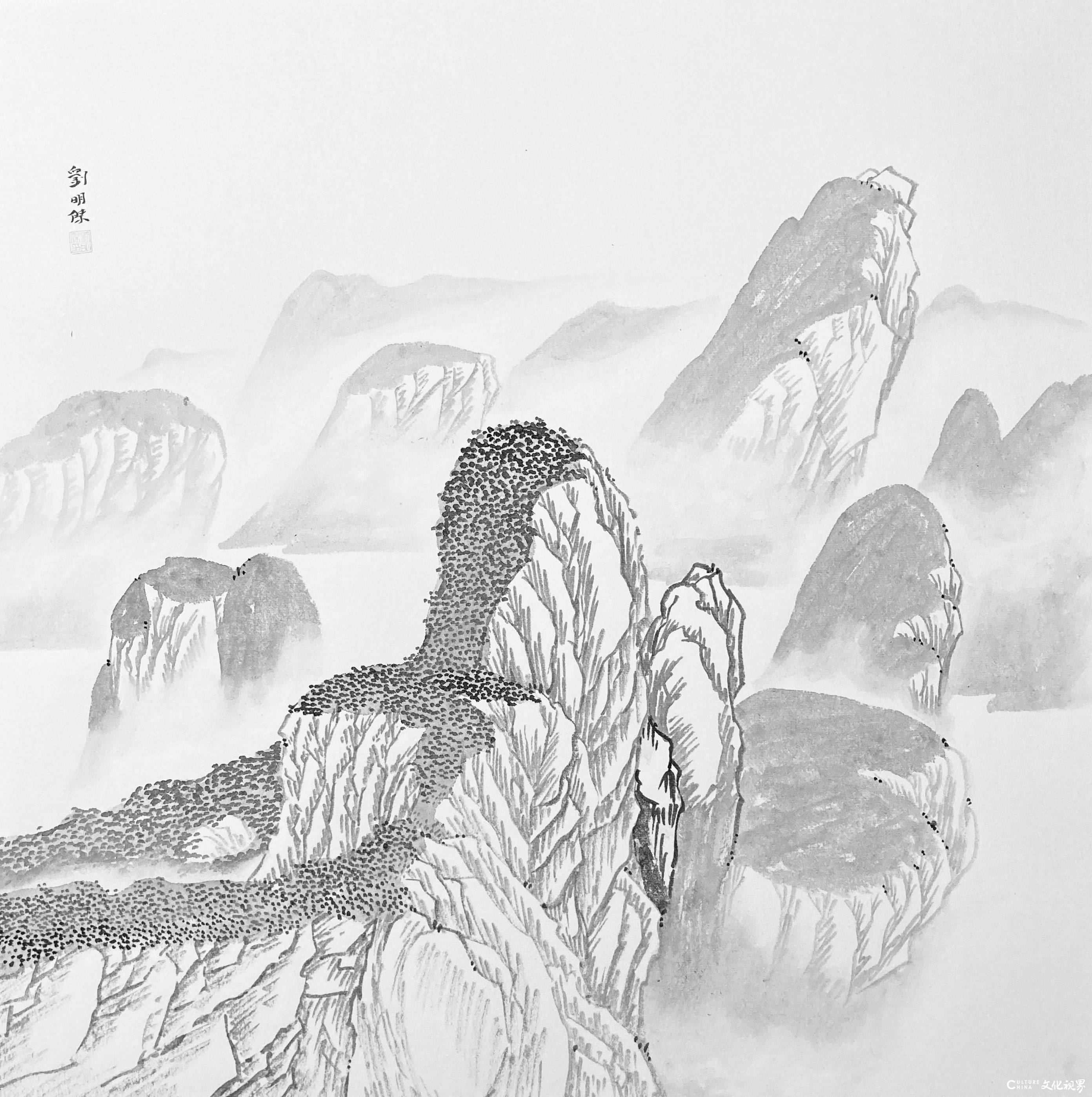 不为娱目，而为养心 | “陟彼南山——刘明杰山水画展”展出57幅新作，展期至12月24日