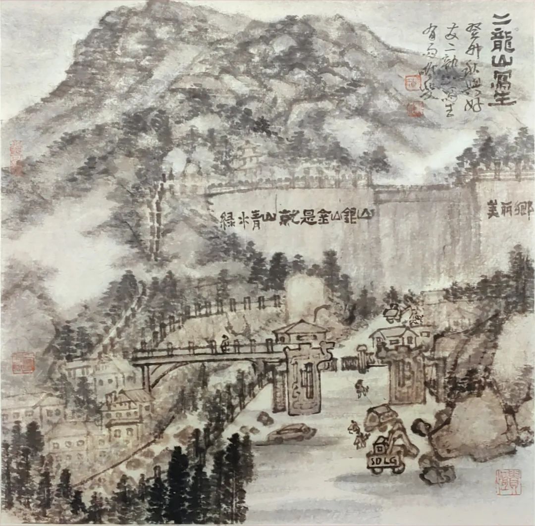 构图饱满 笔墨雄健——赵鹏飞​癸卯国画写生作品雅赏