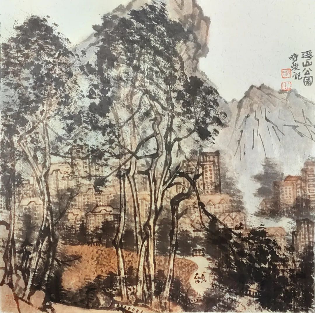 构图饱满 笔墨雄健——赵鹏飞​癸卯国画写生作品雅赏