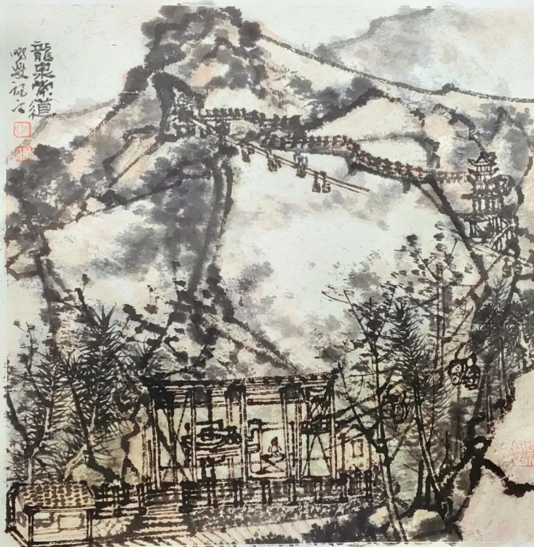 构图饱满 笔墨雄健——赵鹏飞​癸卯国画写生作品雅赏