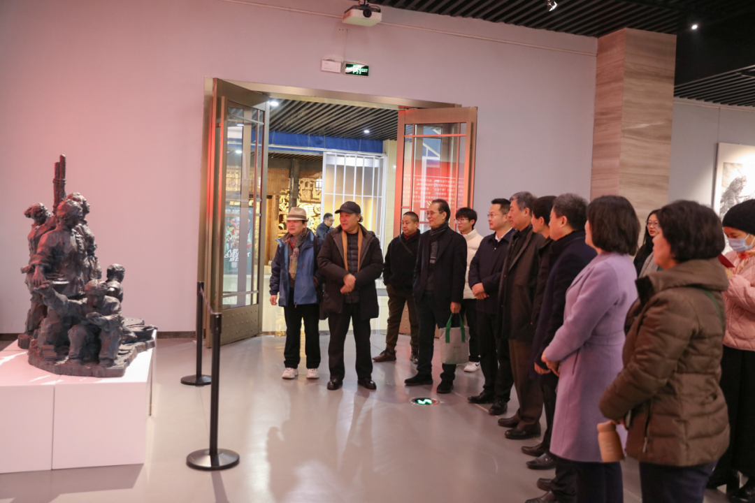 中国（临沂）红色文化美术作品邀请展开幕，山东画院十件作品应邀参展