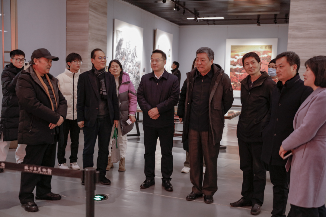 中国（临沂）红色文化美术作品邀请展开幕，山东画院十件作品应邀参展